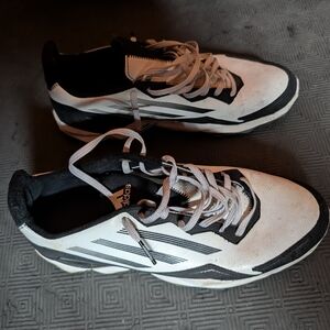 Adidas Men's Black and White Sneakers